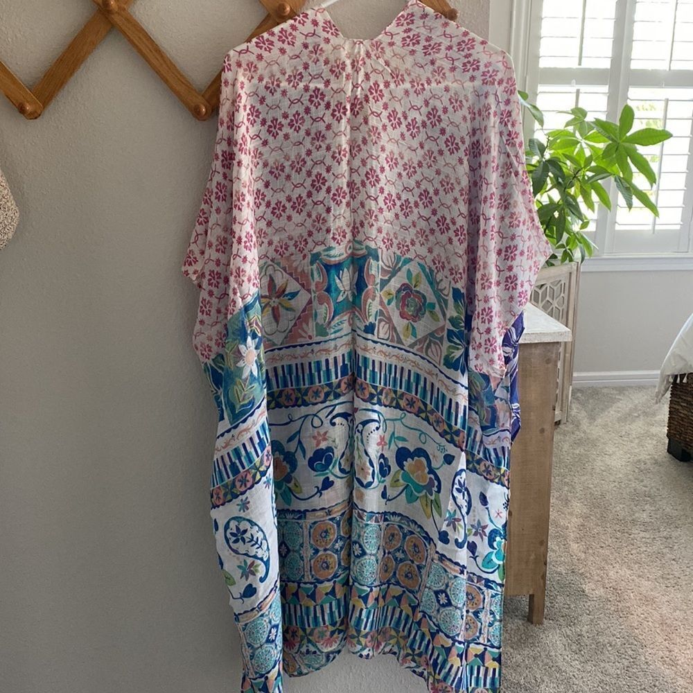 Styline Multi Print Boho Kimono NWT - Picture 8 of 8
